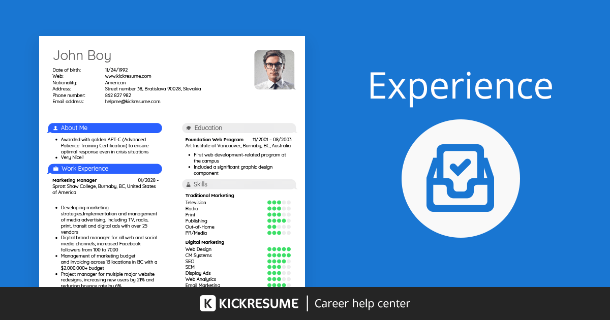 How to Write Your Employment History on a Resume ...