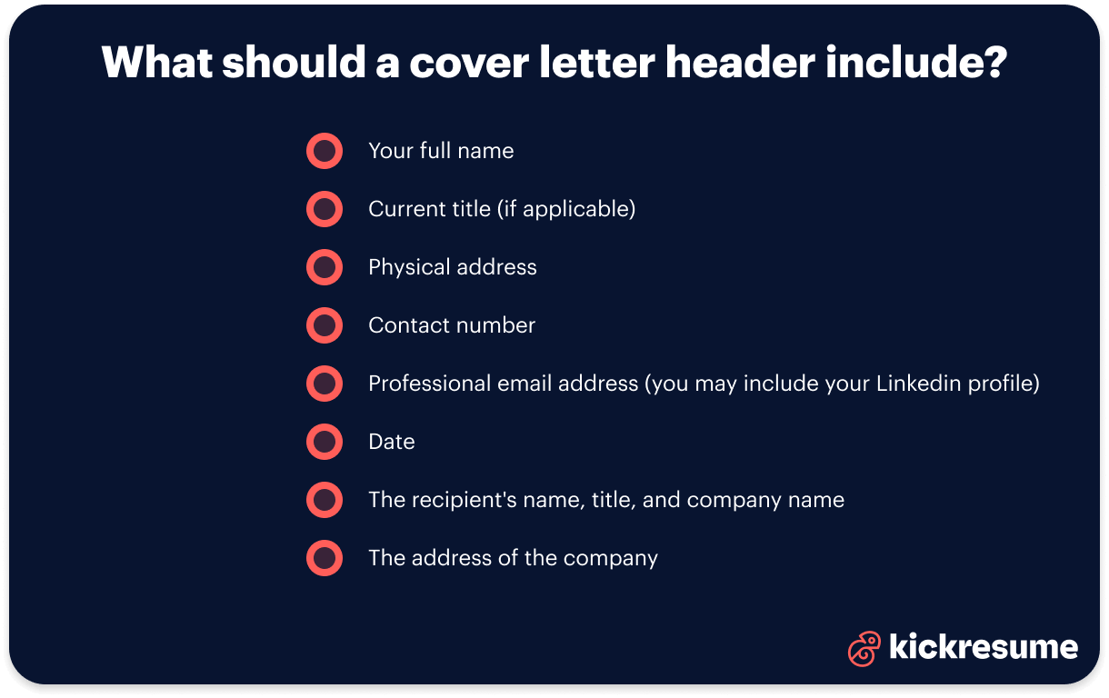 healthcare cover letter header